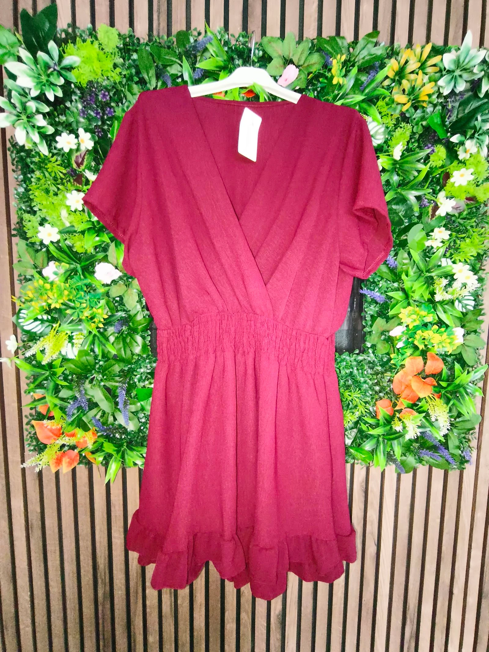Combishort combinación short falda burdeos Talla Única 44 46 48 50 – photo 2